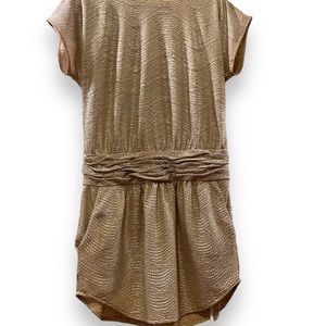 BCBG Gold Party Dress Size 2 with pockets